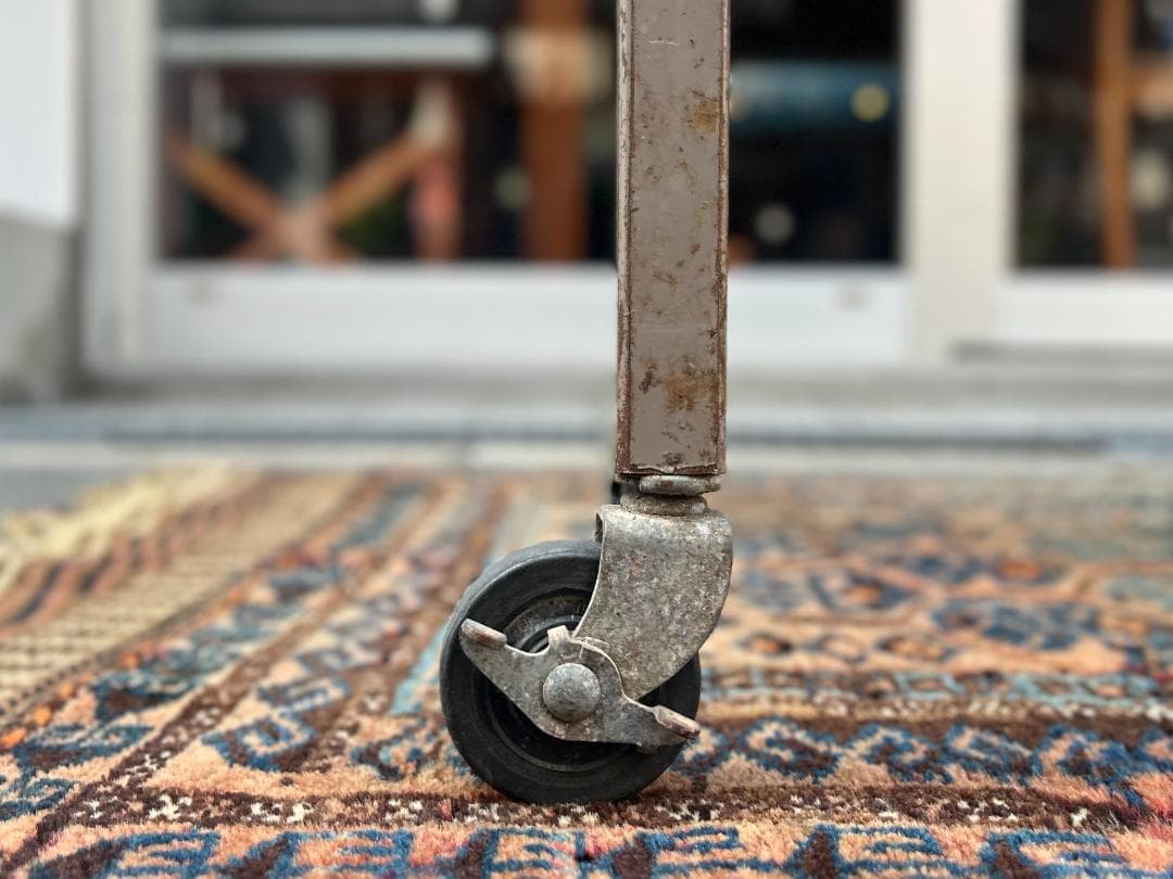 1960s☆USA製／ヴィンテージ／スチールワゴン／キャスターワゴン／アメカジ