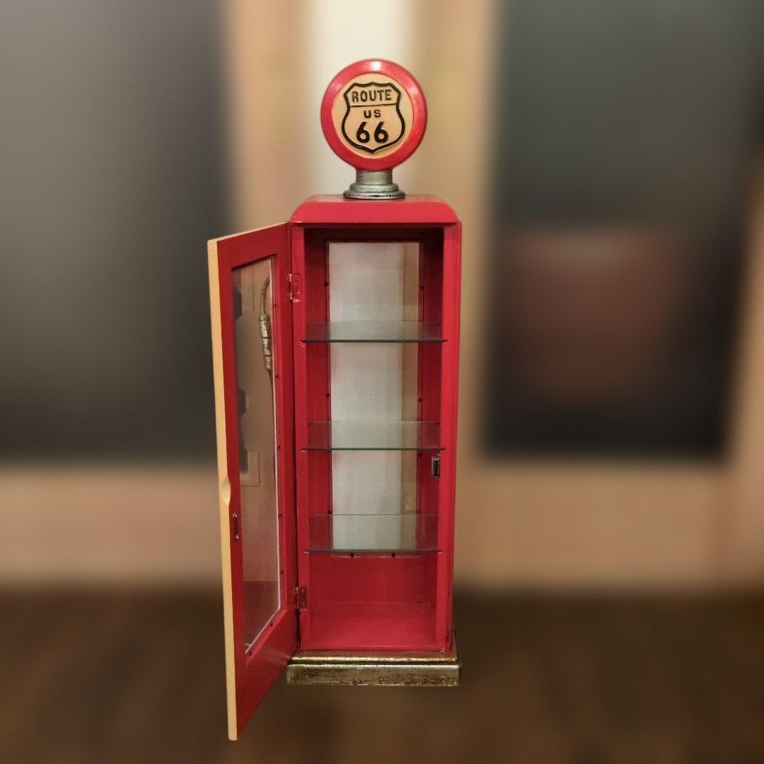 ルート66 ガソリンスタンドポンプ 雑貨　棚　ビックサイズ