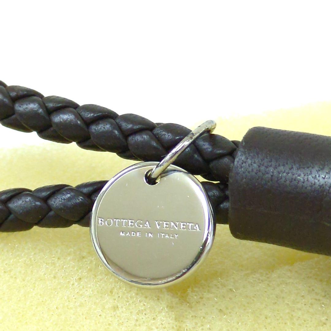 ボッテガヴェネタ レザー スマートフォンストラップ ブラウン シルバー925