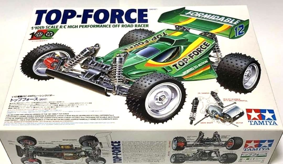 ★【未使用】TAMIYA1/10電動RC 4WDバギー トップフォース 2017