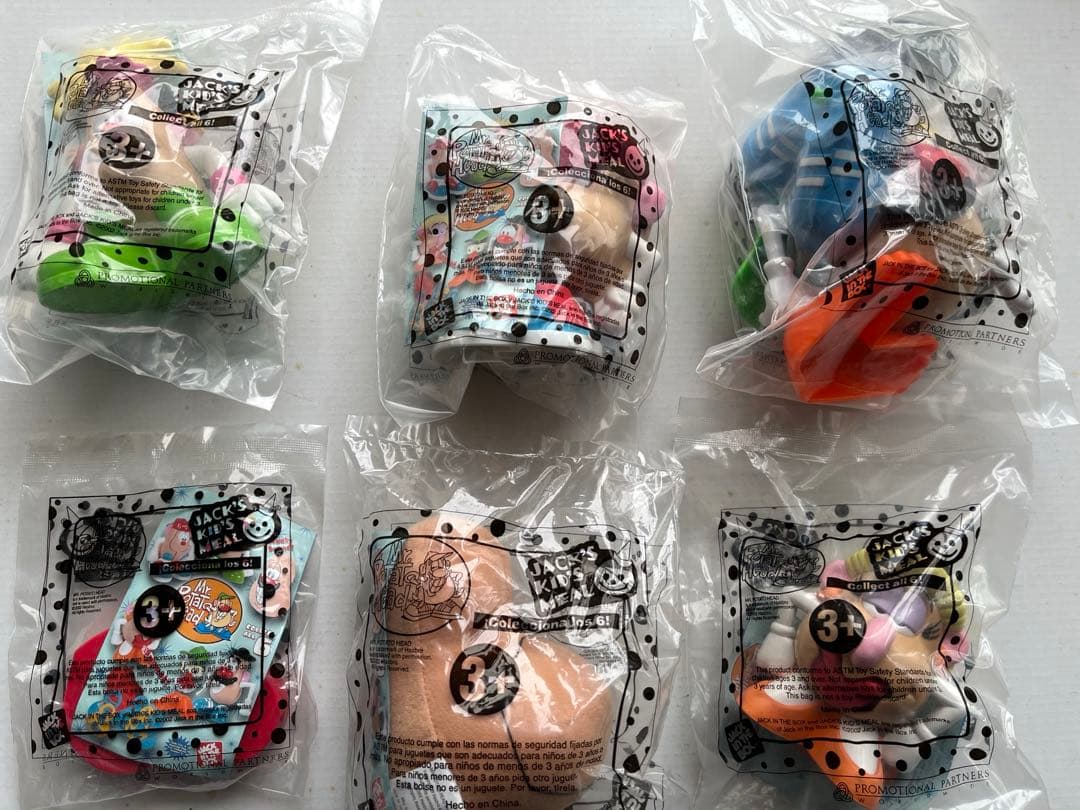 ジャック・イン・ザ・ボックス　キッズミール　MR ポテトヘッド　全6個セット