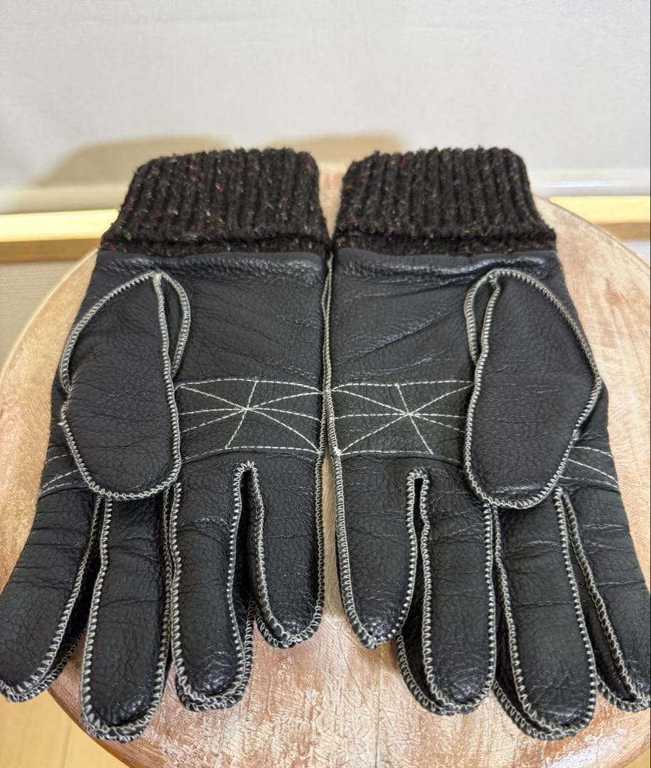 ヴィヴィアンウエストウッド 手袋　グローブ　レザー　鹿革　ブラック　刺繍