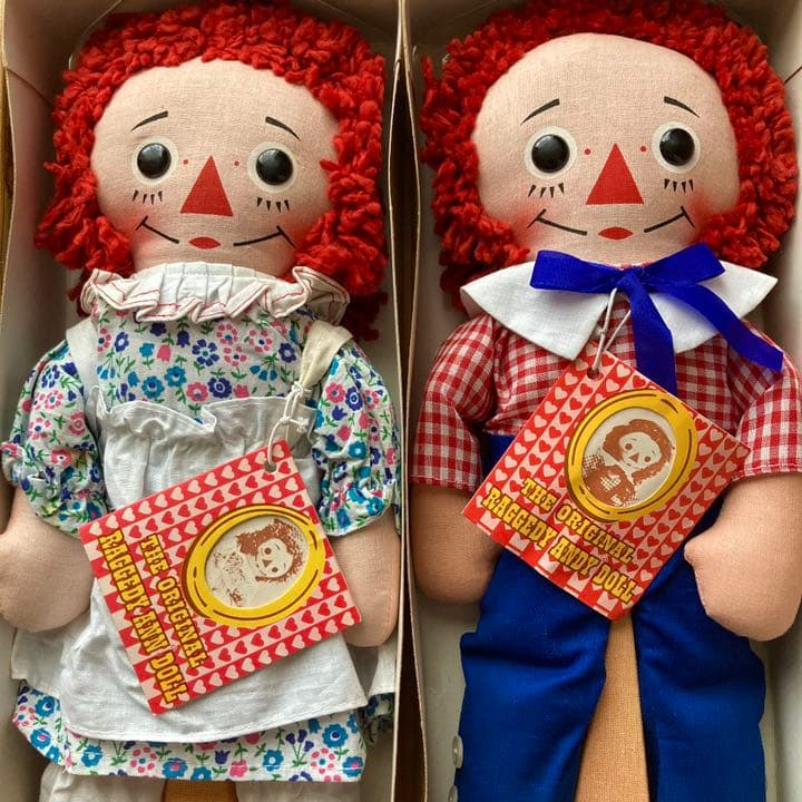 貴重　超激レア　ラガディ　ヴィンテージ　めちゃくちゃ可愛いアンとアンディ　箱入り