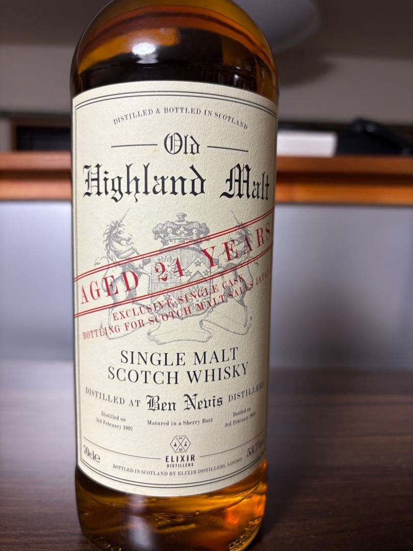 エリクサーディスティラリー　ボトラーズ　ベンネヴィス1997年　24年