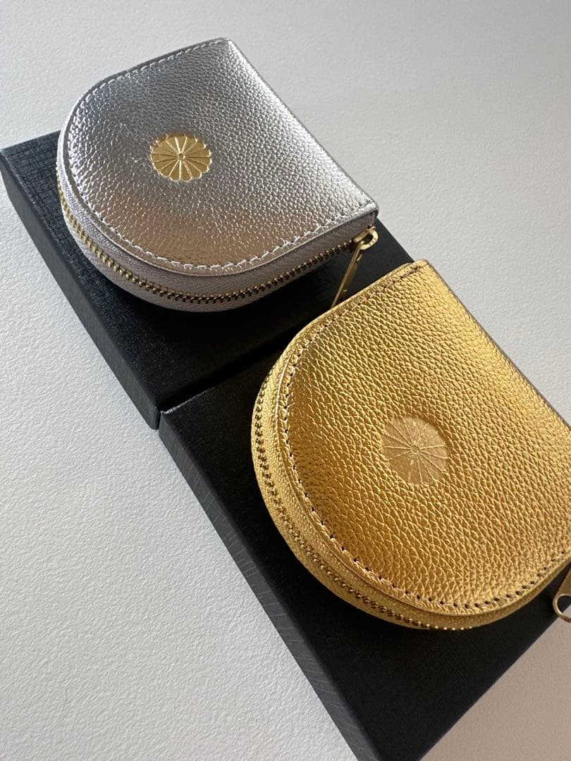皇居　財布　ケース　小銭入れ　新品未使用　ゴールド　シルバー　セット
