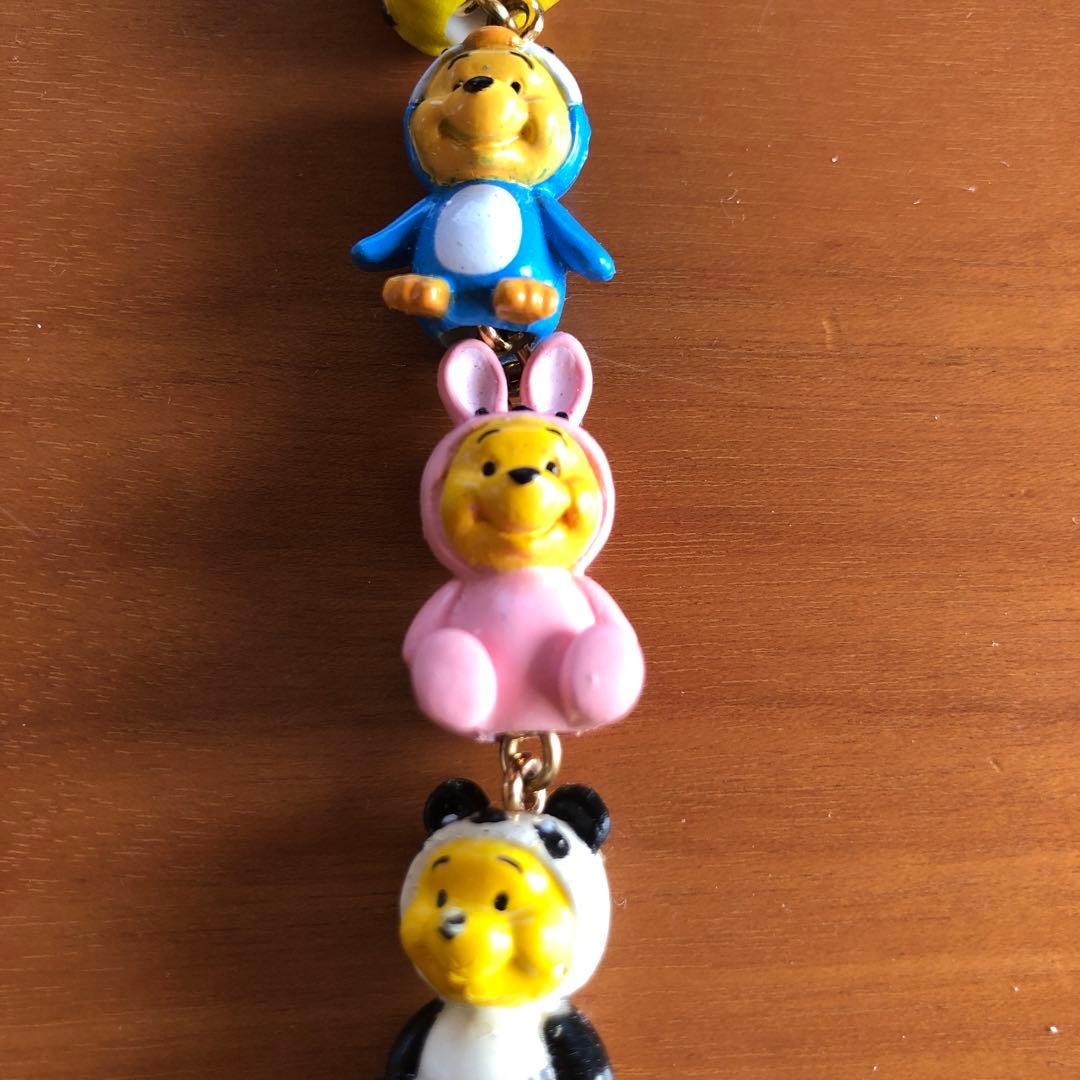 根付け　くまのプーさん（アニマル着ぐるみ）【５連セット】