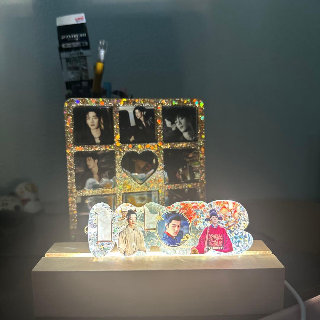 肖戦 厚いレジン置物です&バッグチャームに&ナイトライトにもなります❣️8点③