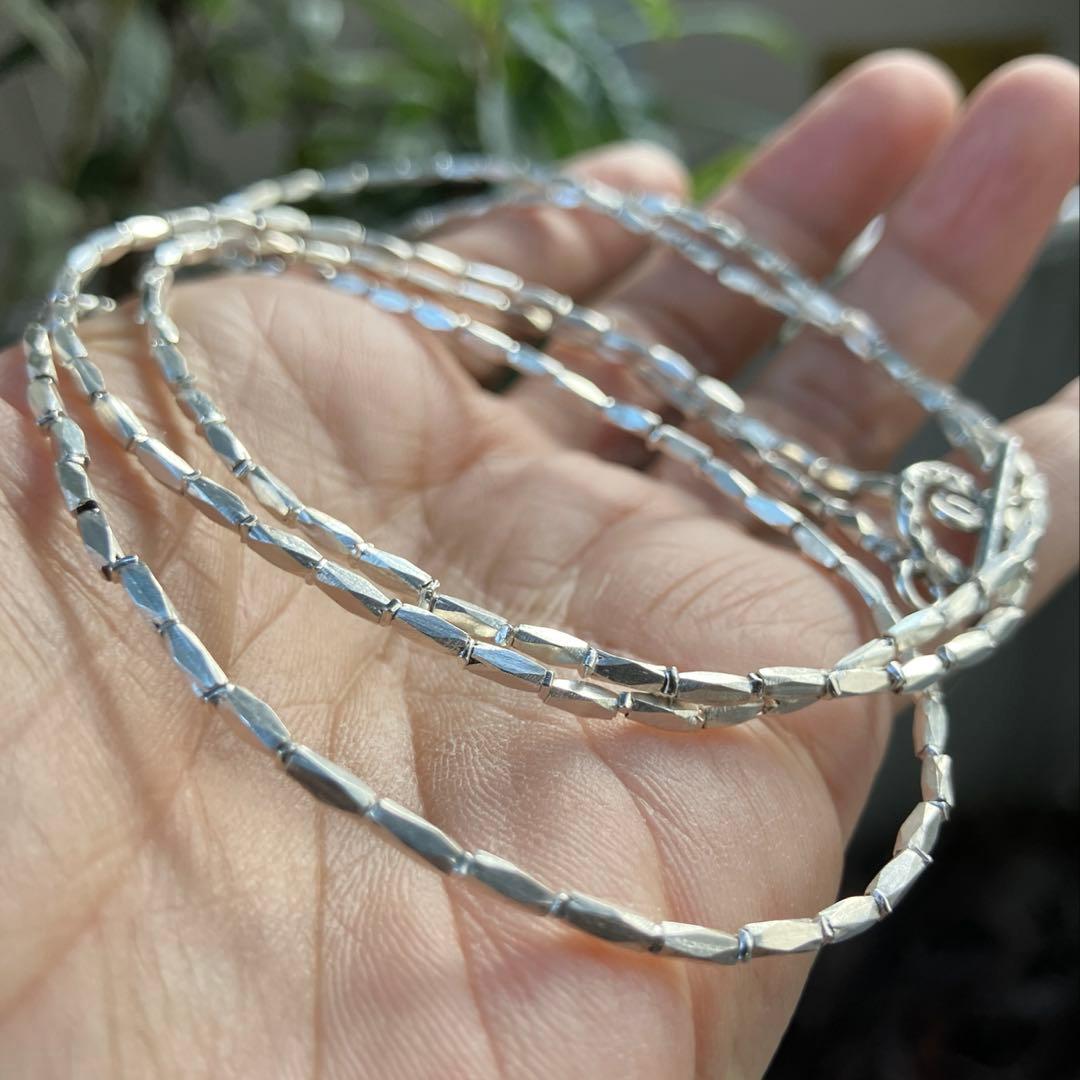 カレンシルバー　ロングネックレス94cm