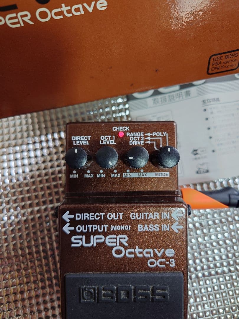 【美品】BOSS OC-3 スーパーオクターブ　ACアダプター付き