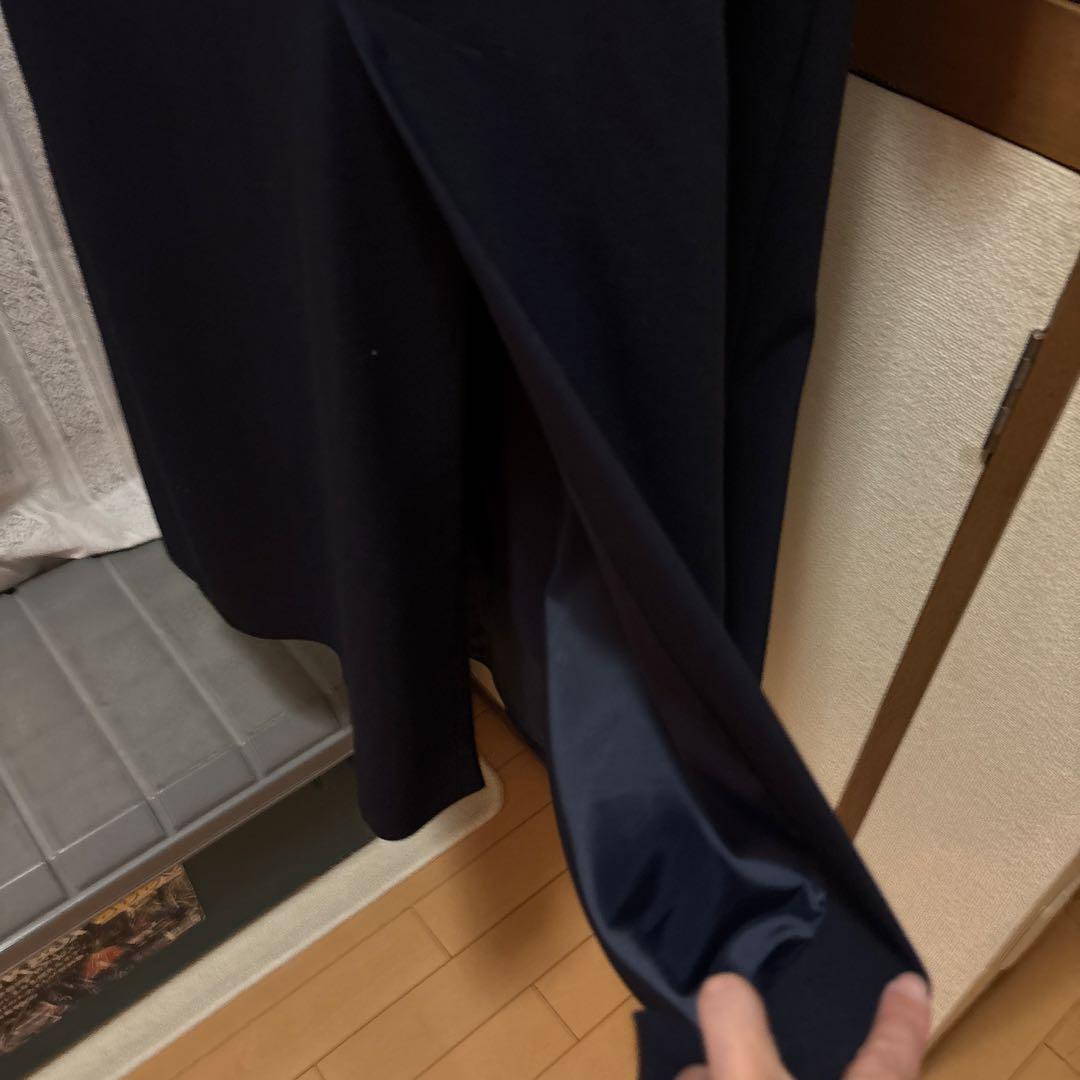 ánuans ネイビー ダブルブレスト チェスターコート