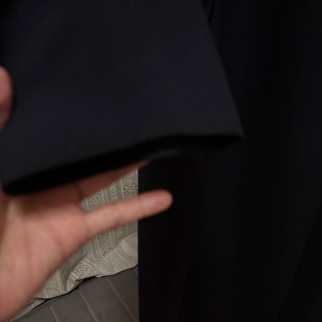 ánuans ネイビー ダブルブレスト チェスターコート