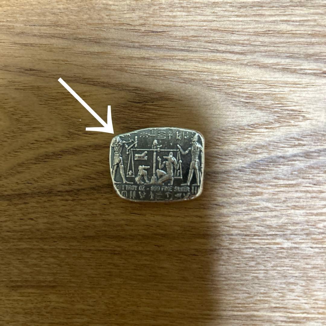難あり　純銀　エジプト神　アヌビス