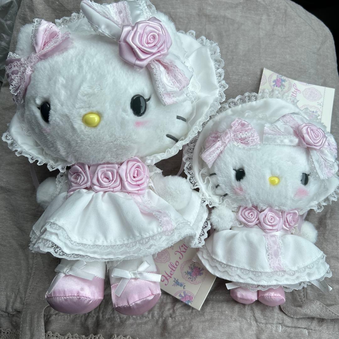 ハローキティ ぬいぐるみ（ホワイトフリル）