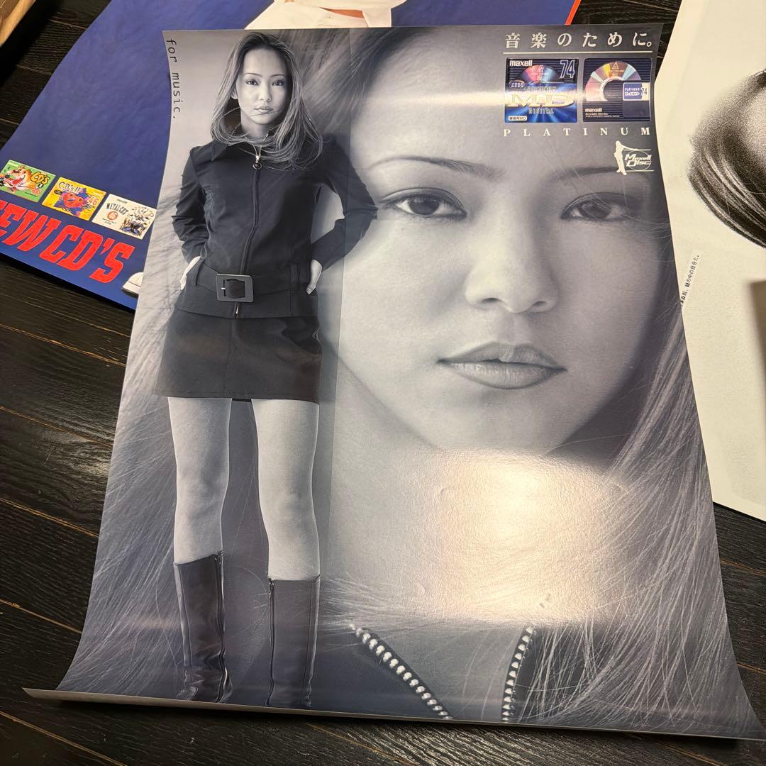 安室奈美恵　12枚　A2サイズ　ポスター　当時品　マクセル　非売品