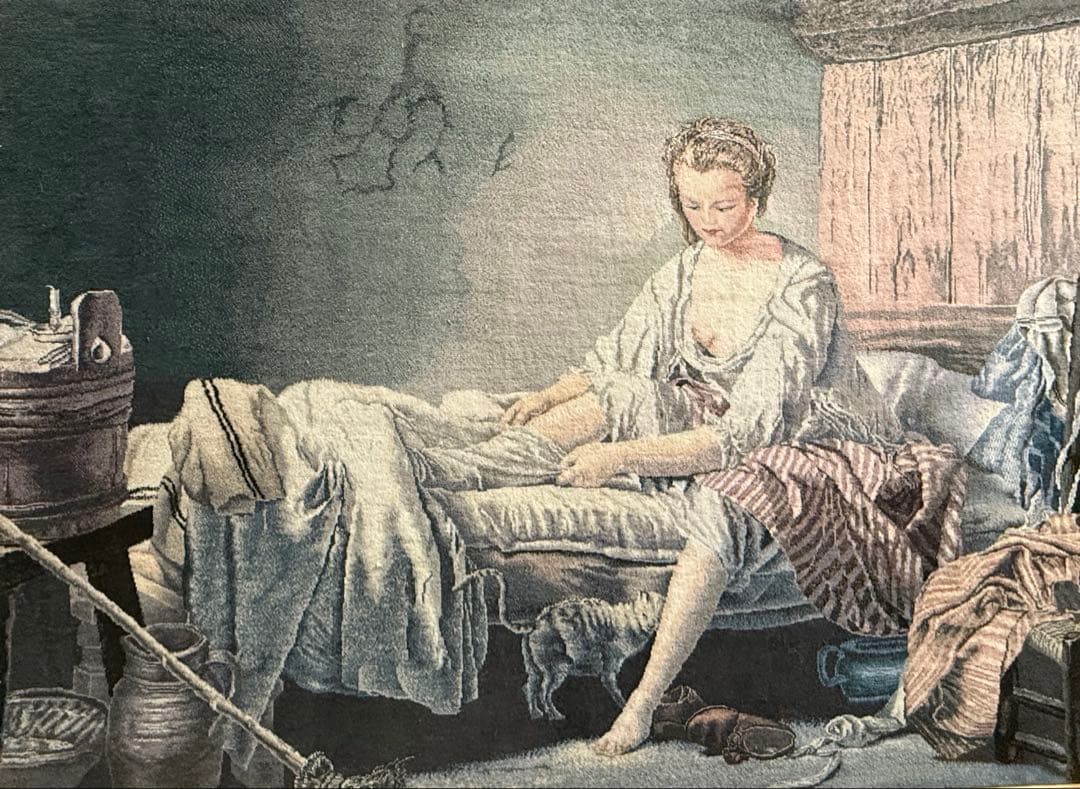 イラン製　装饰的ペルシャ緞通 タブリーズ 女性の肖像　毛100% 送料込み