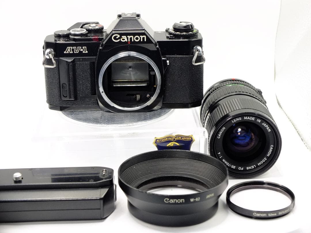 【実写確認済整備品】キャノンAV-1ブラック／ニューFD35-70mmf4付