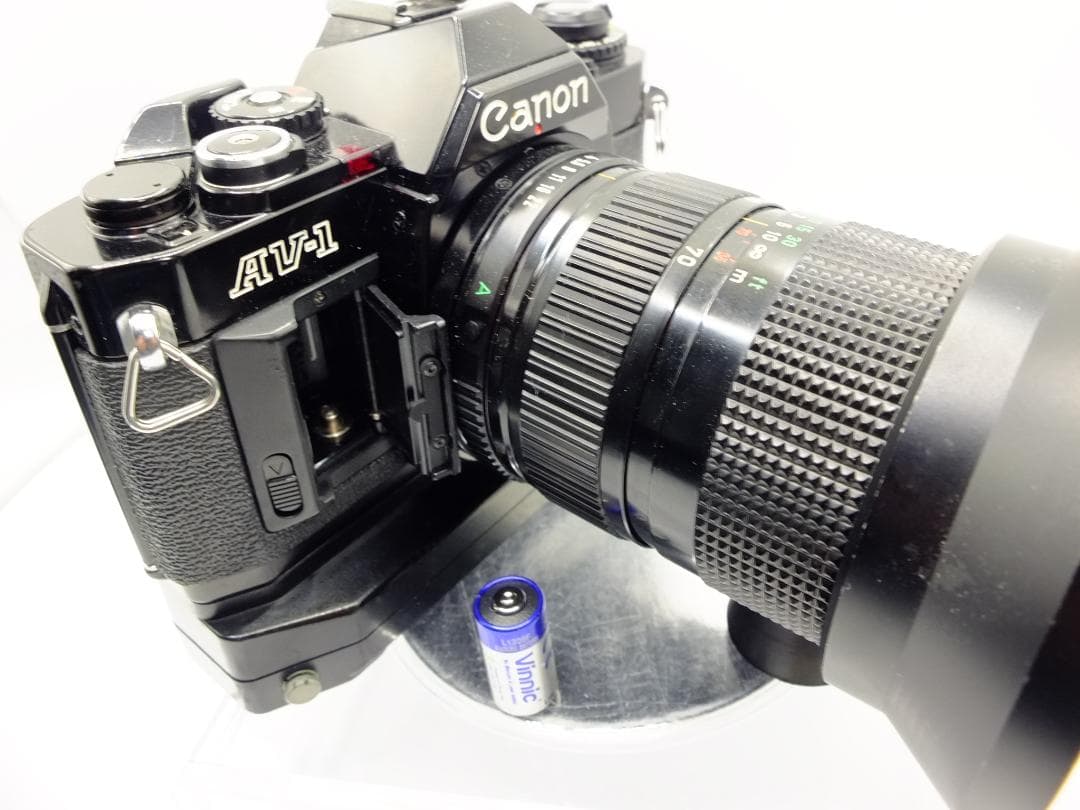 【実写確認済整備品】キャノンAV-1ブラック／ニューFD35-70mmf4付