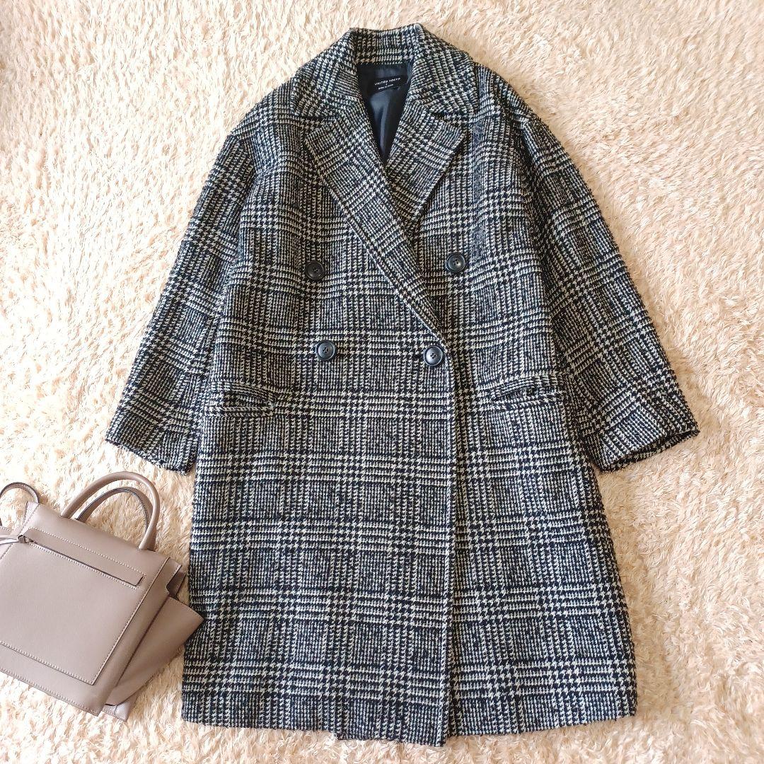 ユナイテッドトウキョウ　チェックコート　チェスターコート　ツイード