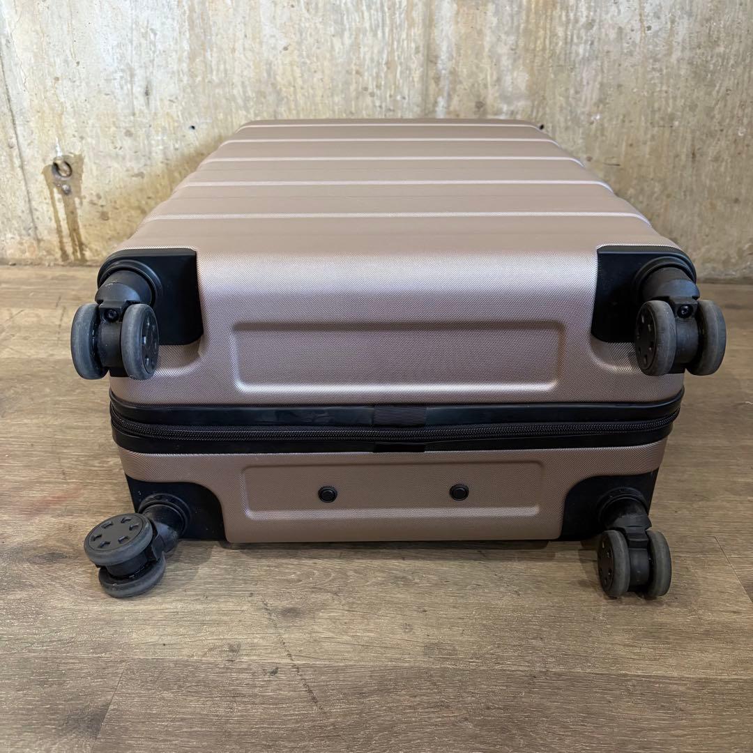 無印良品　キャリーバーの高さを自由に調節できる ハードキャリーケース 63L