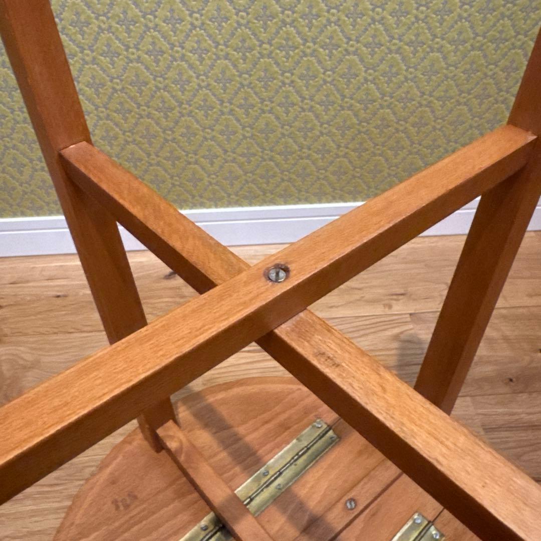 イギリスアンティーク フォールディングテーブル 天然木 折りたたみテーブル