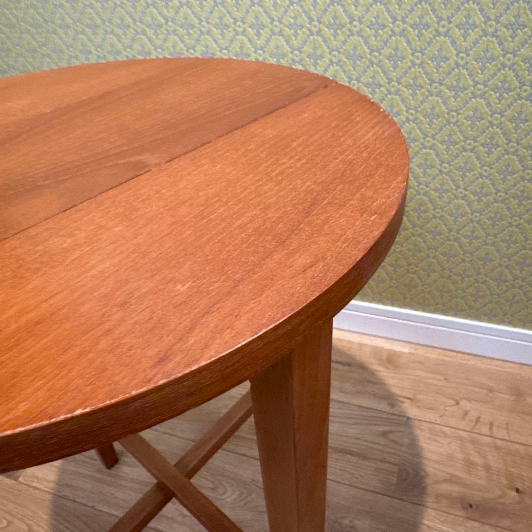 イギリスアンティーク フォールディングテーブル 天然木 折りたたみテーブル