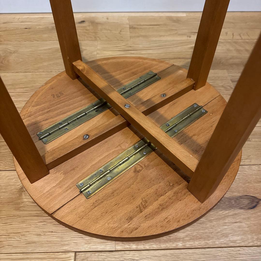 イギリスアンティーク フォールディングテーブル 天然木 折りたたみテーブル