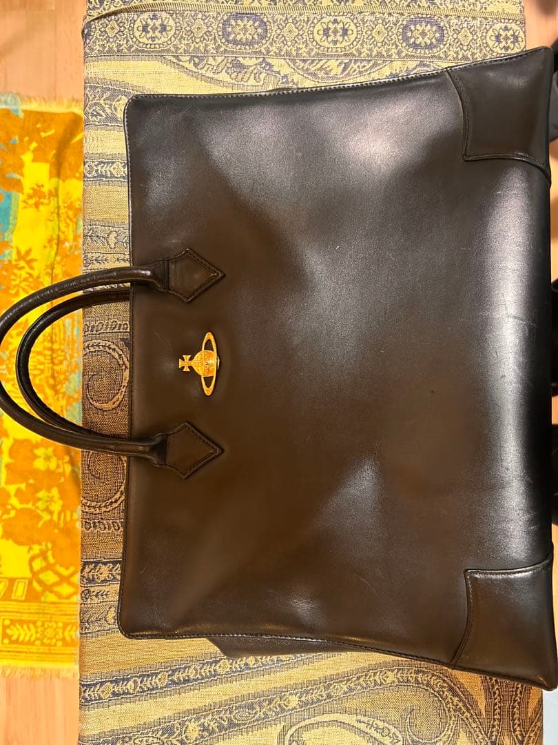 Vivienne Westwood バッグ プレーン 黒 オーブ レザー