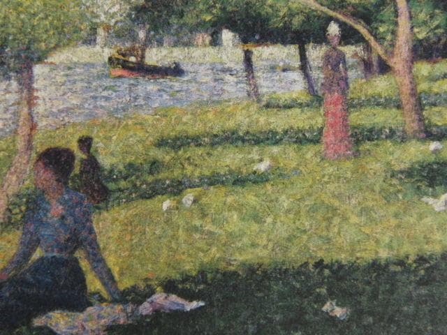 ジョルジュ・スーラ、≪グランド・ジャット島の日曜日の午後≫の習作、希少な画集より