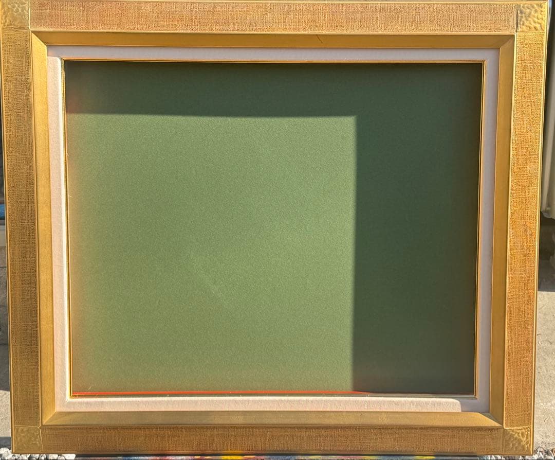 20Pサイズ豪華な金色の木製油彩額縁 アクリル板＆黄色袋＆供箱付き倉庫①1/6