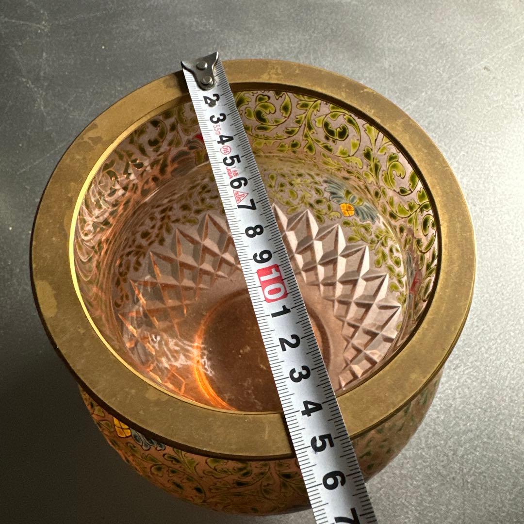 ヴィンテージ素敵すぎる！ずっしり　金彩 花瓶