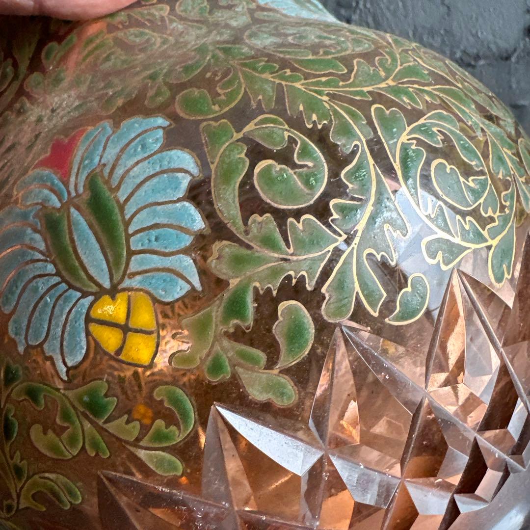 ヴィンテージ素敵すぎる！ずっしり　金彩 花瓶