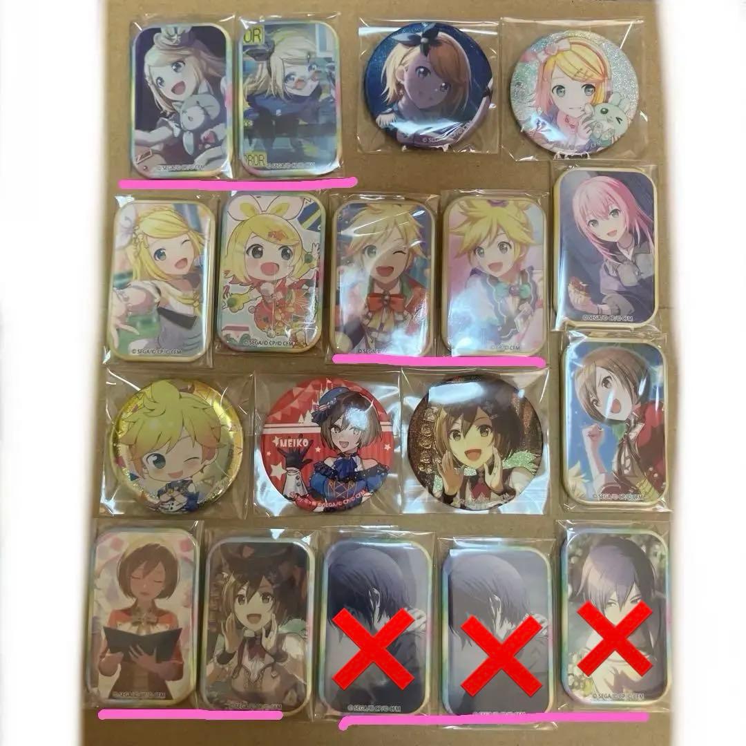 プロセカ バラ売り 缶バッジ エピカ ラッキーくじ 特典 ステッカー ウエハース