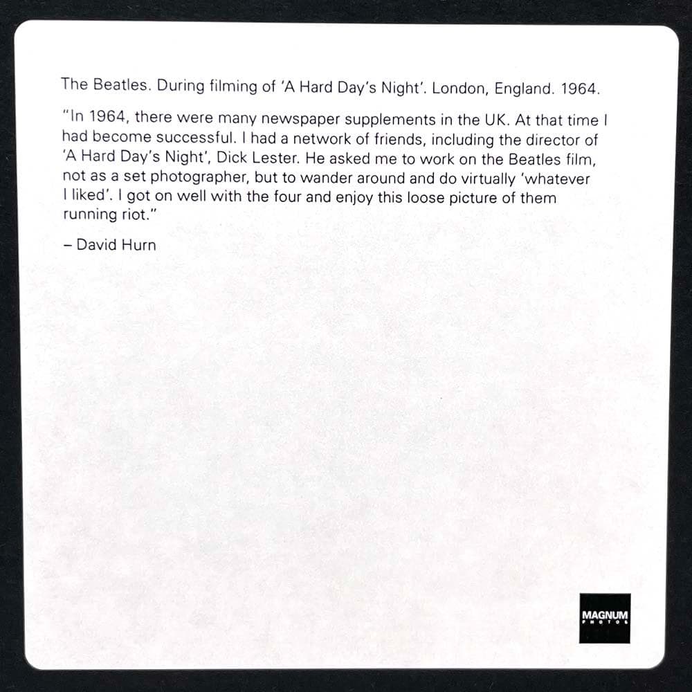 芸術写真 David HurnThe Beatles A Hard Day's Night