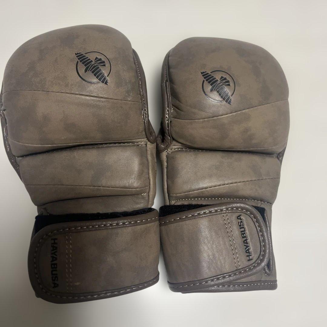 HAYABUSA ブラウン オープンフィンガーグローブ