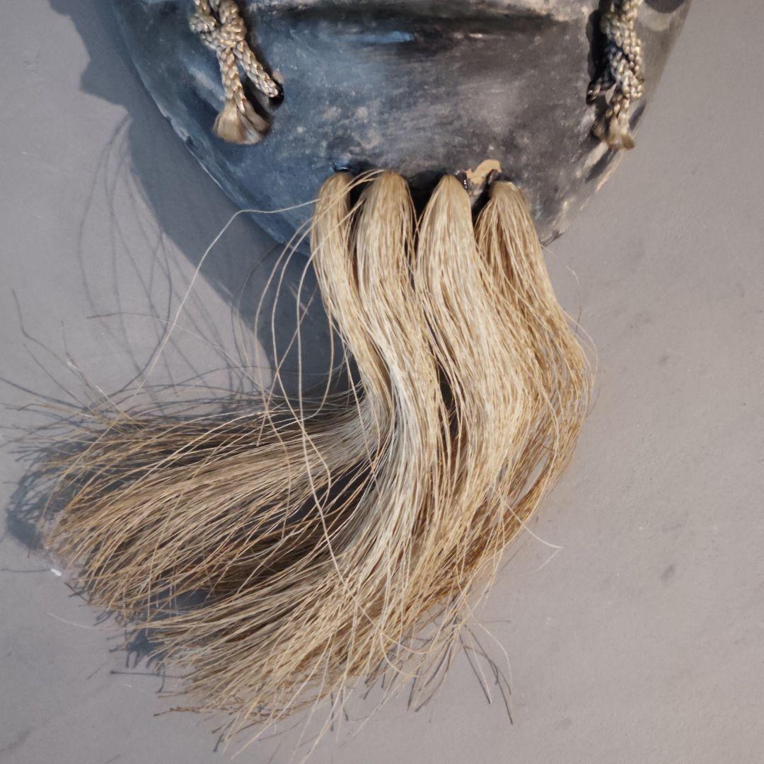 京都紙屋川面　端啓　お面　翁面相　てすき和紙製　古美術　伝統工芸品