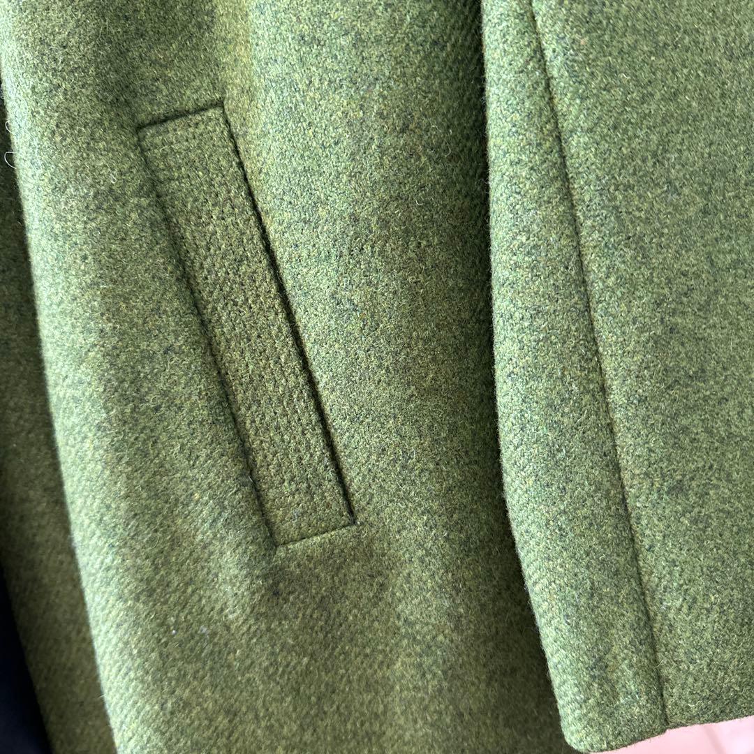 オリーブグリーン ウールコート M