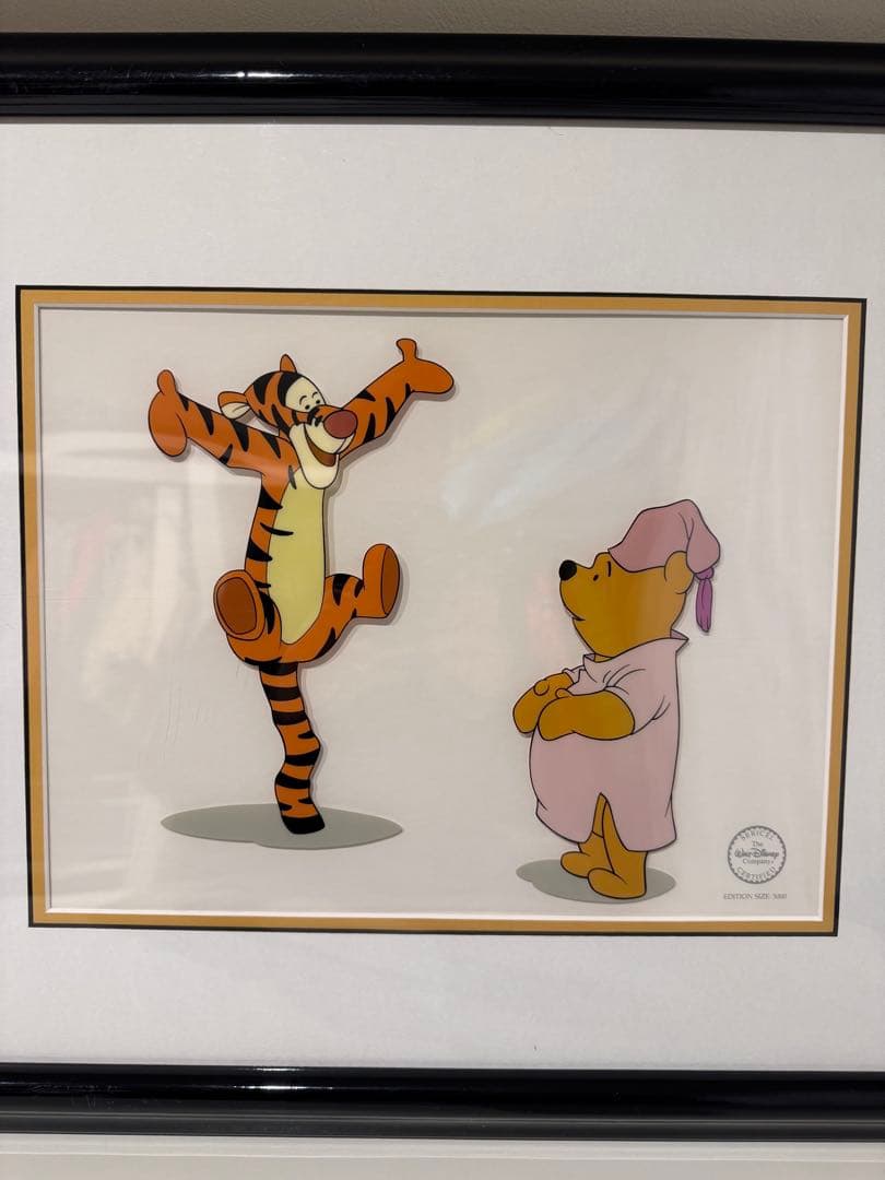 くまのプーさん　ティガー　セル画　5000枚限定品　1995年