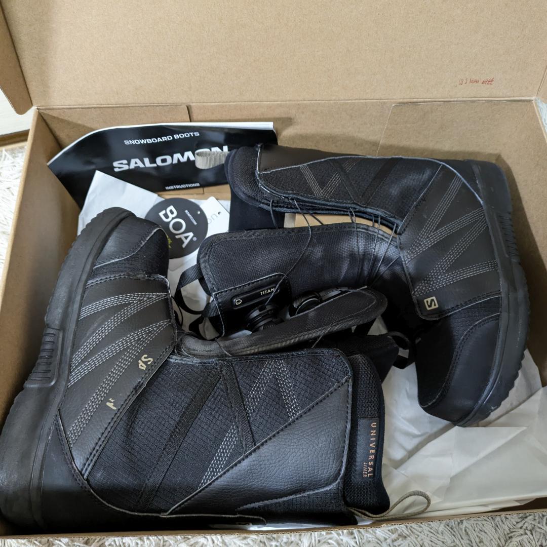 【8回使用】25.5cm サロモン タイタンボア 2023 スノーボードブーツ