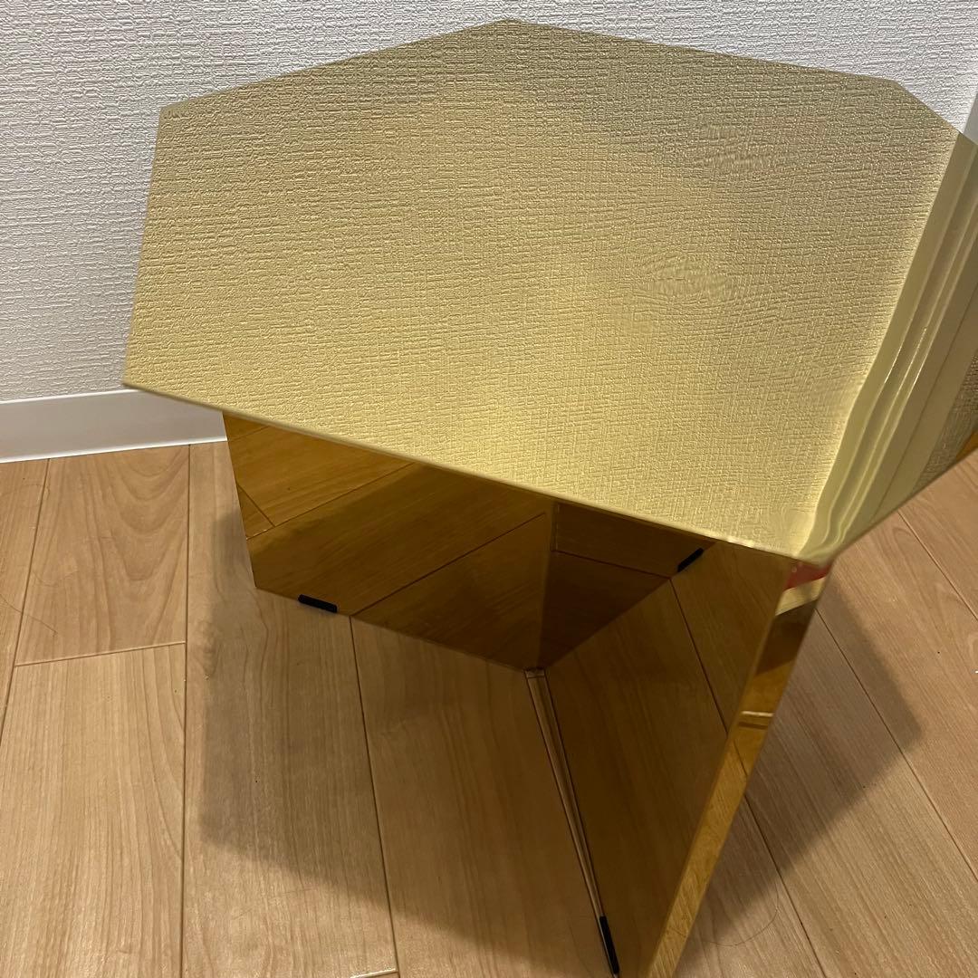 美品！HAY スリットテーブルヘキサゴン 廃盤ミラーテーブルモデル