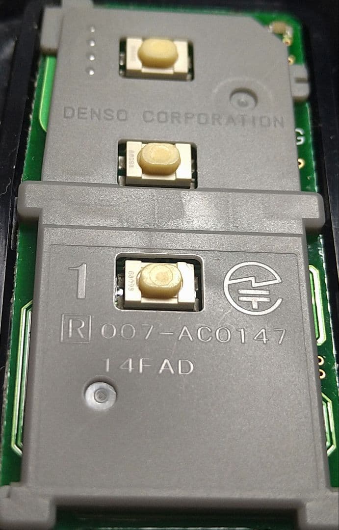 初期化済レクサススマートキー基盤番号231451-0010新品電池付き①