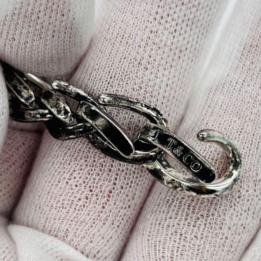 ティファニー　フォージ ミディアムリンク ブレスレット　シルバー 　いぶし仕上げ