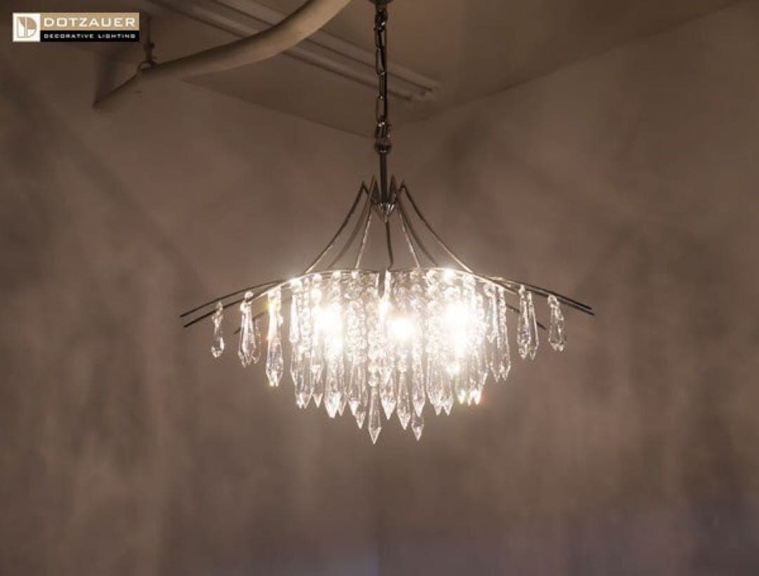 ドッツァウアー IDC大塚家具 シャンデリア 6灯 天井照明 29万 展示品