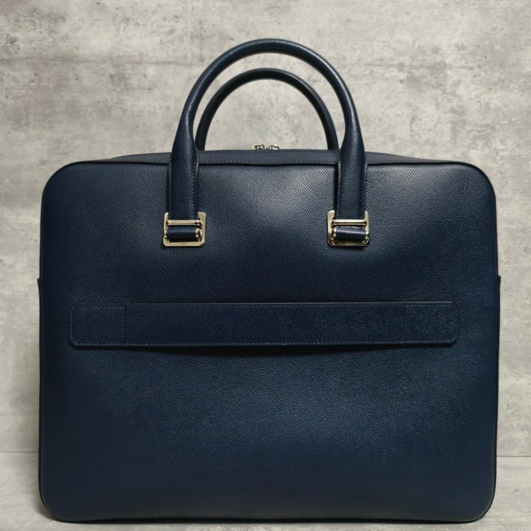 【極美品】dunhill ダンヒル カドガン ブリーフケース ネイビー