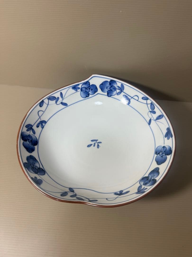 2112 其泉　桃型　花錦　鉢