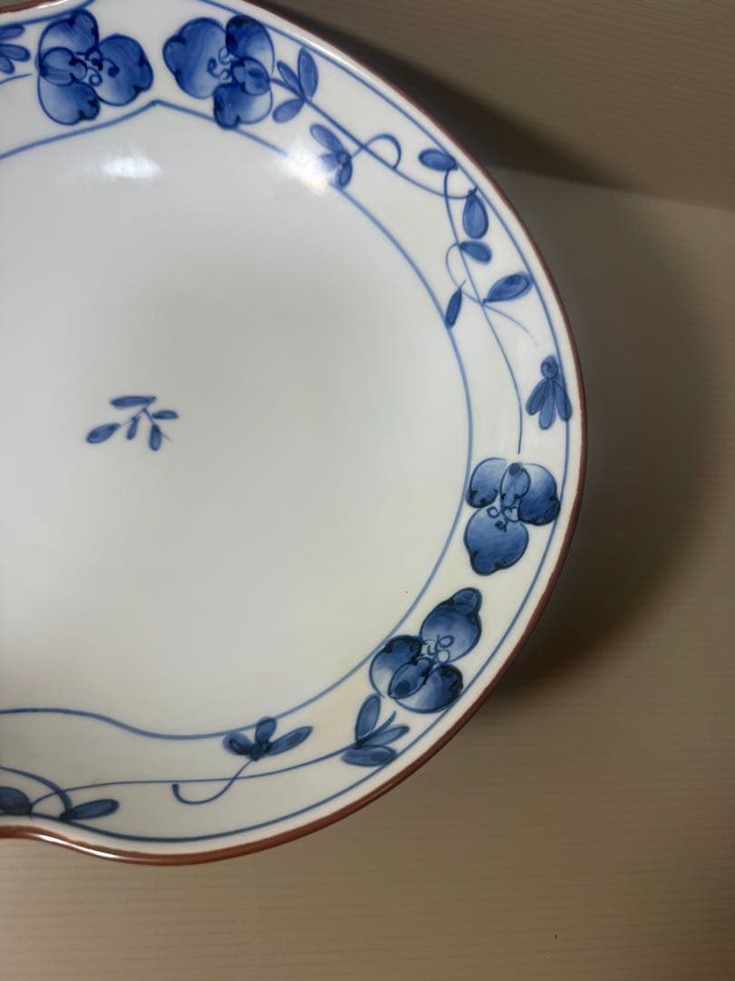 2112 其泉　桃型　花錦　鉢