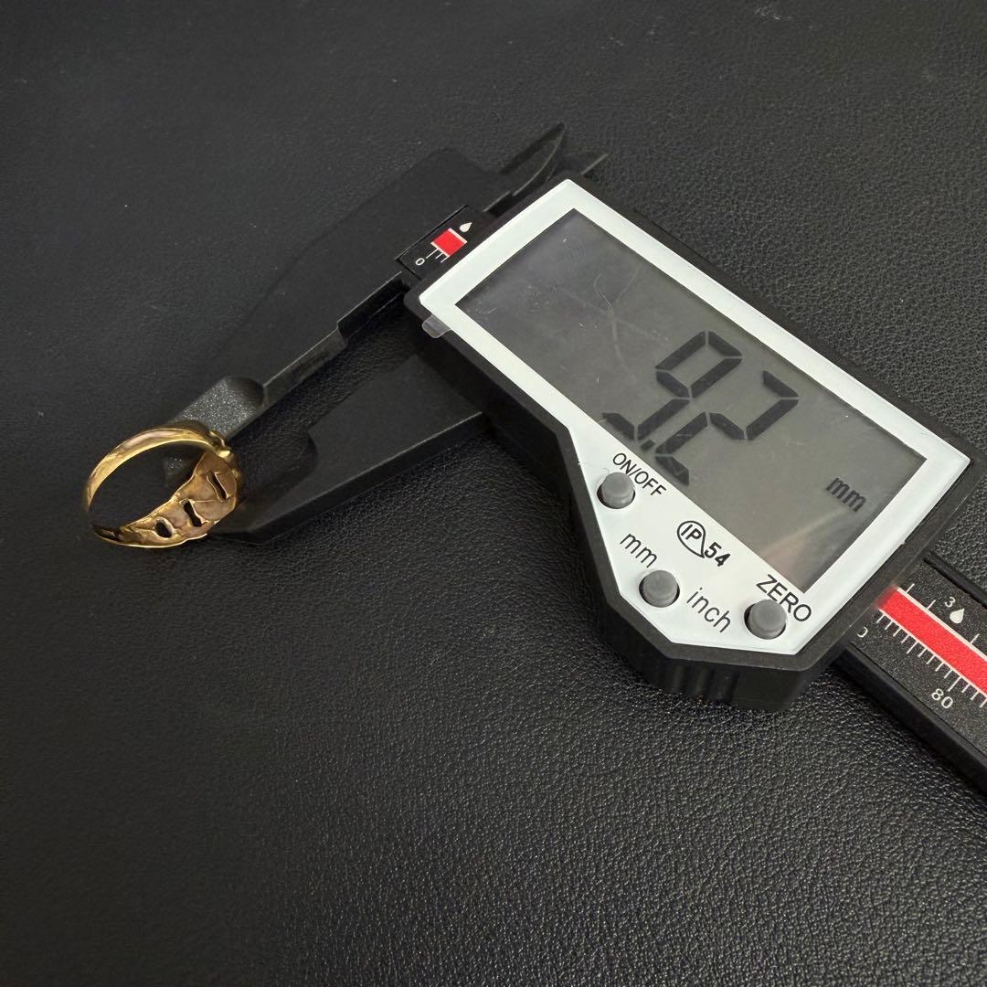 (C010917) K18リング 約10号 18金YG 指輪