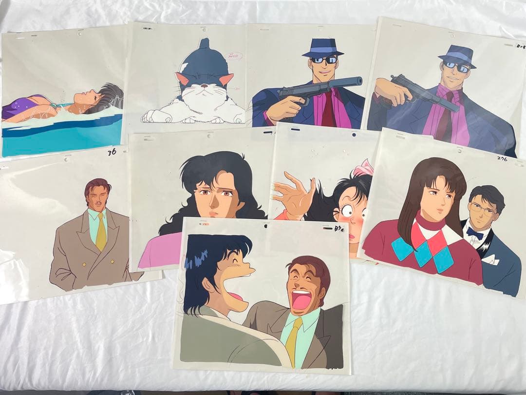 し*ん様 シティハンター　セル画9点