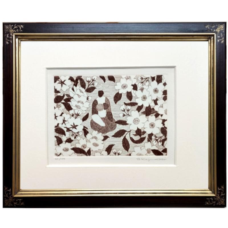 ☆西村一夫☆「座る婦人」銅版画　八ツサイズ ED20/150 未使用！