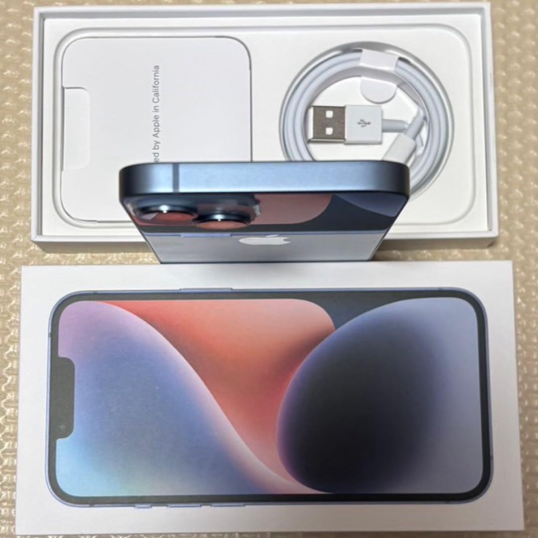 ほぼ新品！バッテリー100% iPhone14 128GB SIMフリー 本体