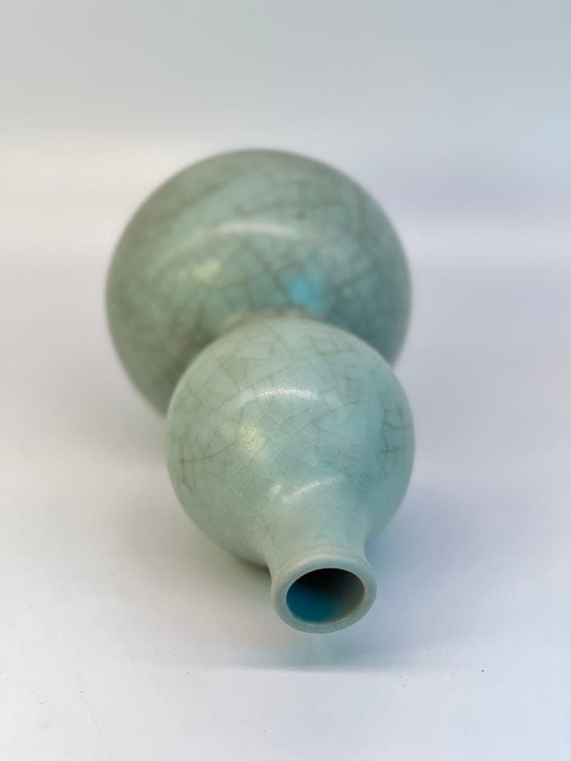 古美術　中国　宋時代 龍泉窯瓢箪花瓶 Y-003